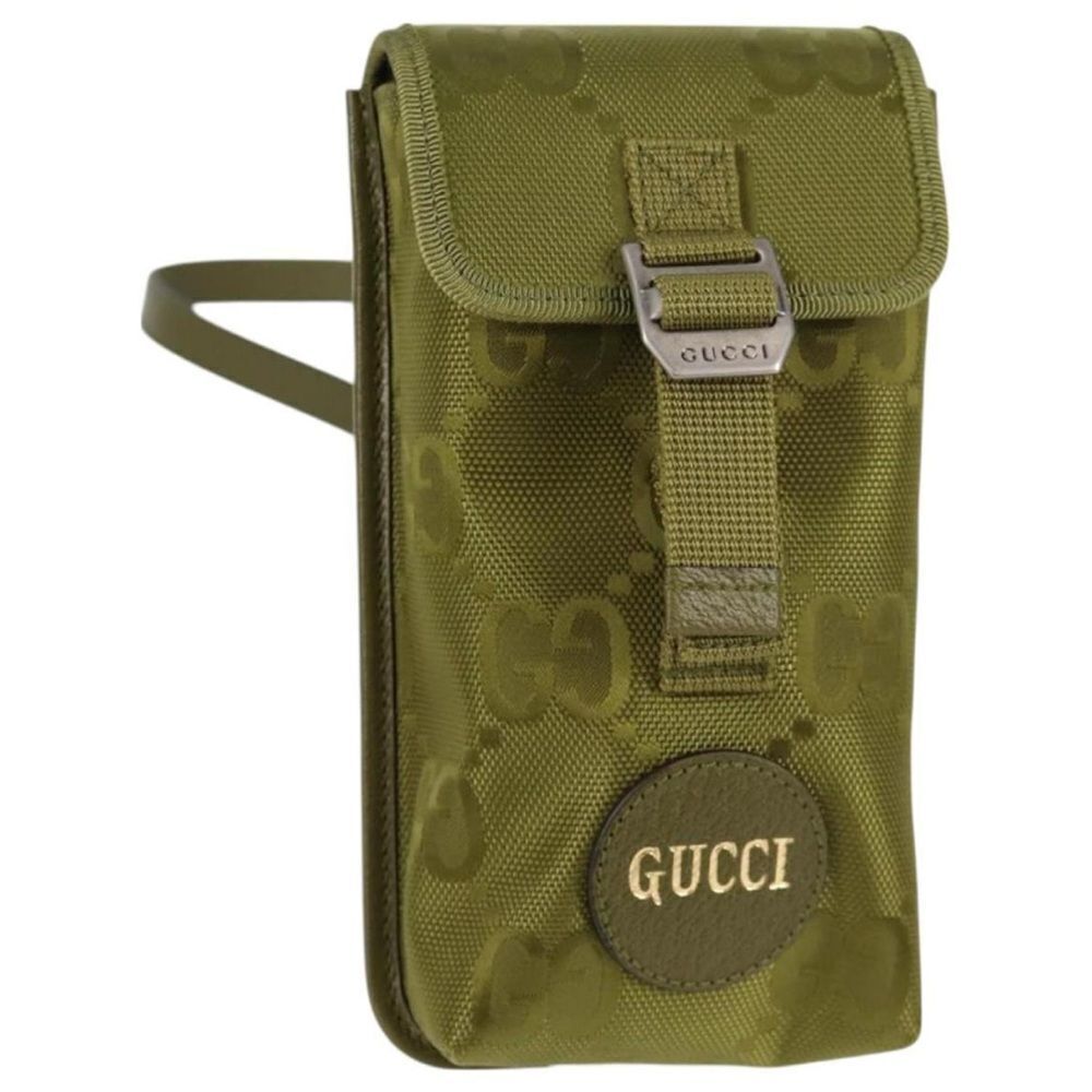 GUCCI Juniper Green GG Eco Nylon Monogram Off The Grid Mini Shoulder Bag